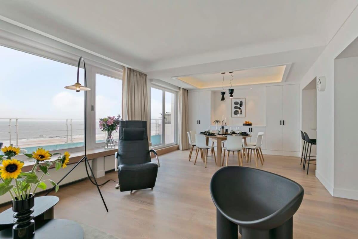 Huswell - Panoramic Seaview Apartment In 'T Zoute كنوك هايست المظهر الخارجي الصورة