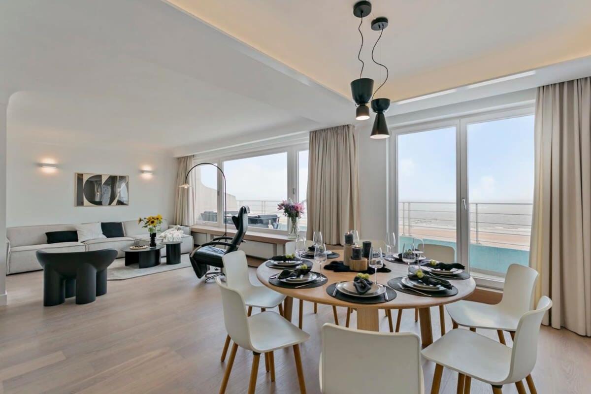 Huswell - Panoramic Seaview Apartment In 'T Zoute كنوك هايست المظهر الخارجي الصورة